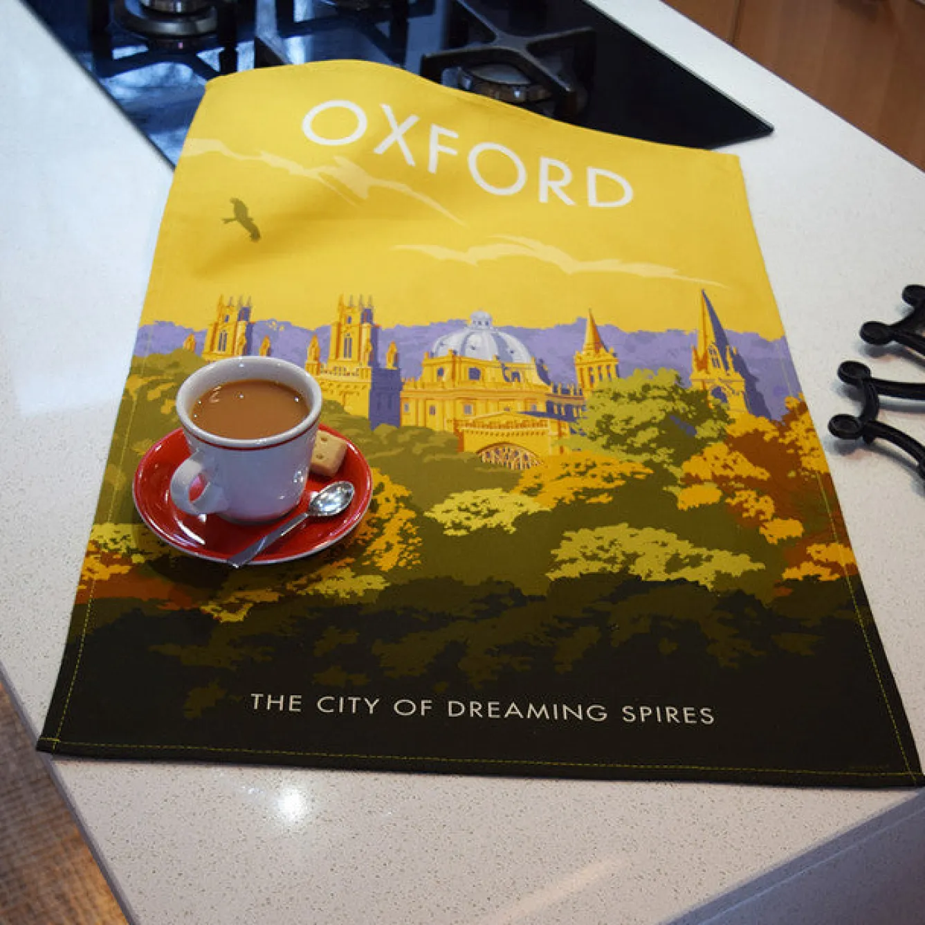 Town Towels Oxford Dreaming Spires Tea Towel- Tea|Tea Towels