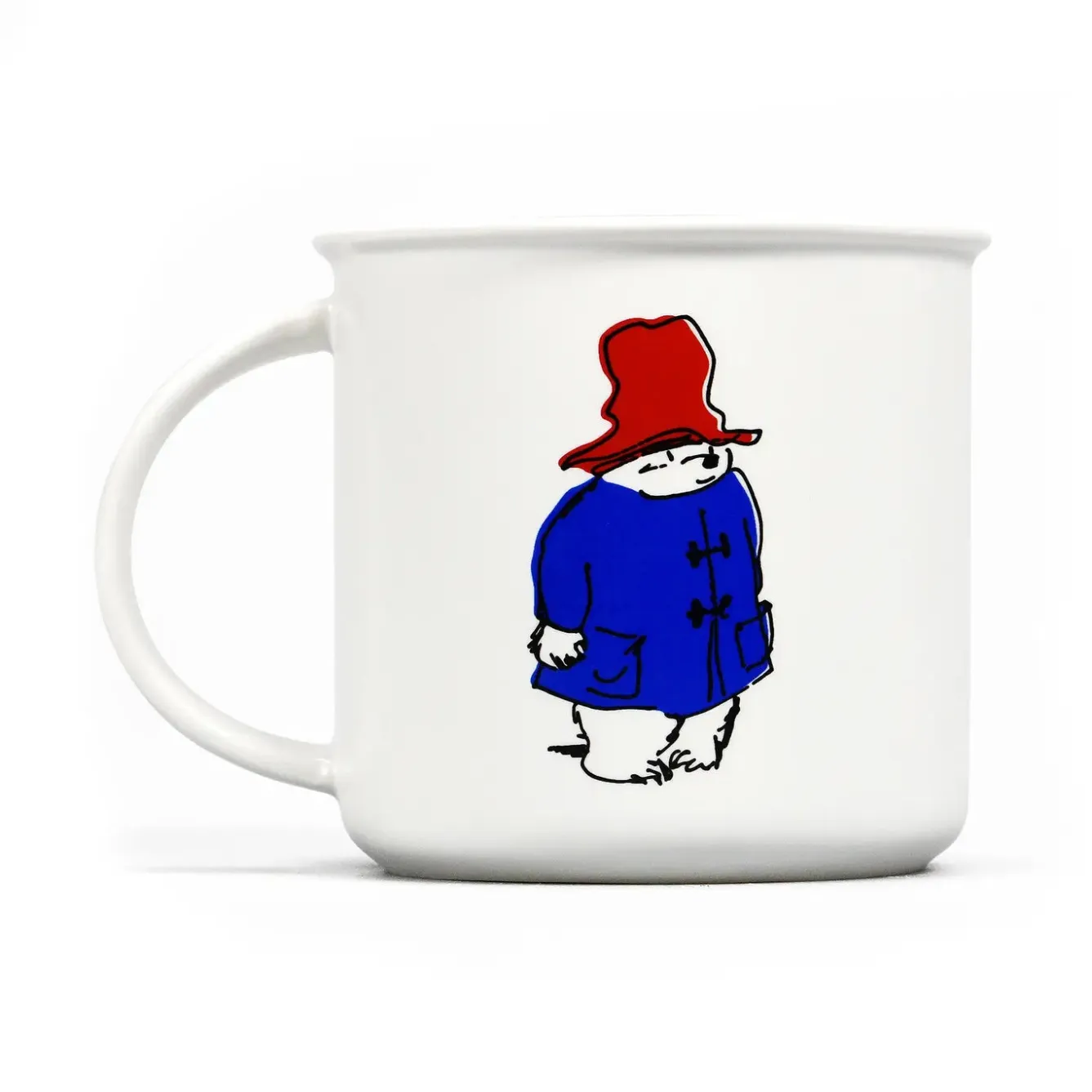 Half Moon Bay Paddington Bear Enamel Style Ceramic Mug- Whimsical