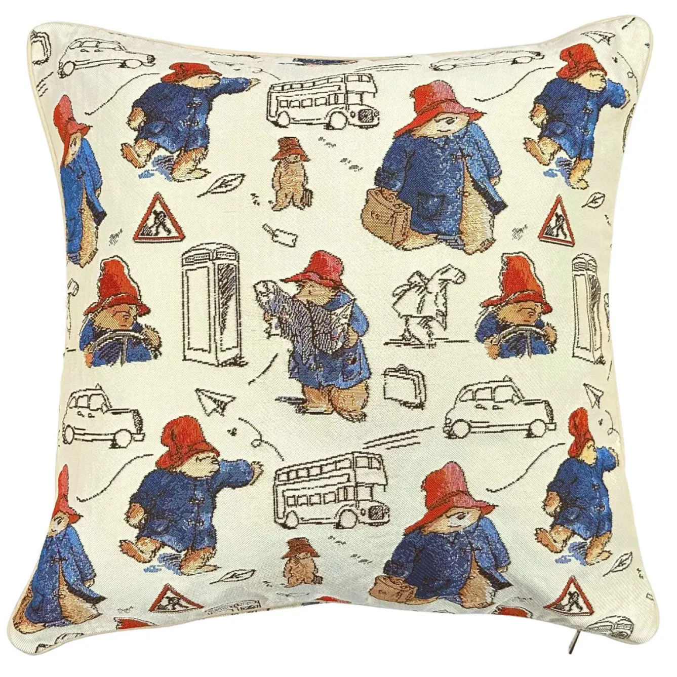Signare Paddington Bear Tapestry Pillow- Pillows & Throws|Children
