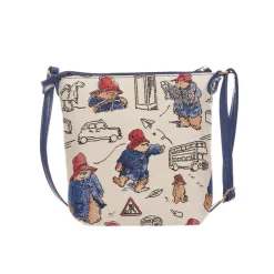 Signare Paddington Bear Tapestry Sling Bag- Bags