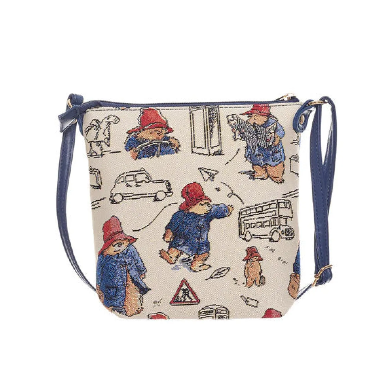 Signare Paddington Bear Tapestry Sling Bag- Bags