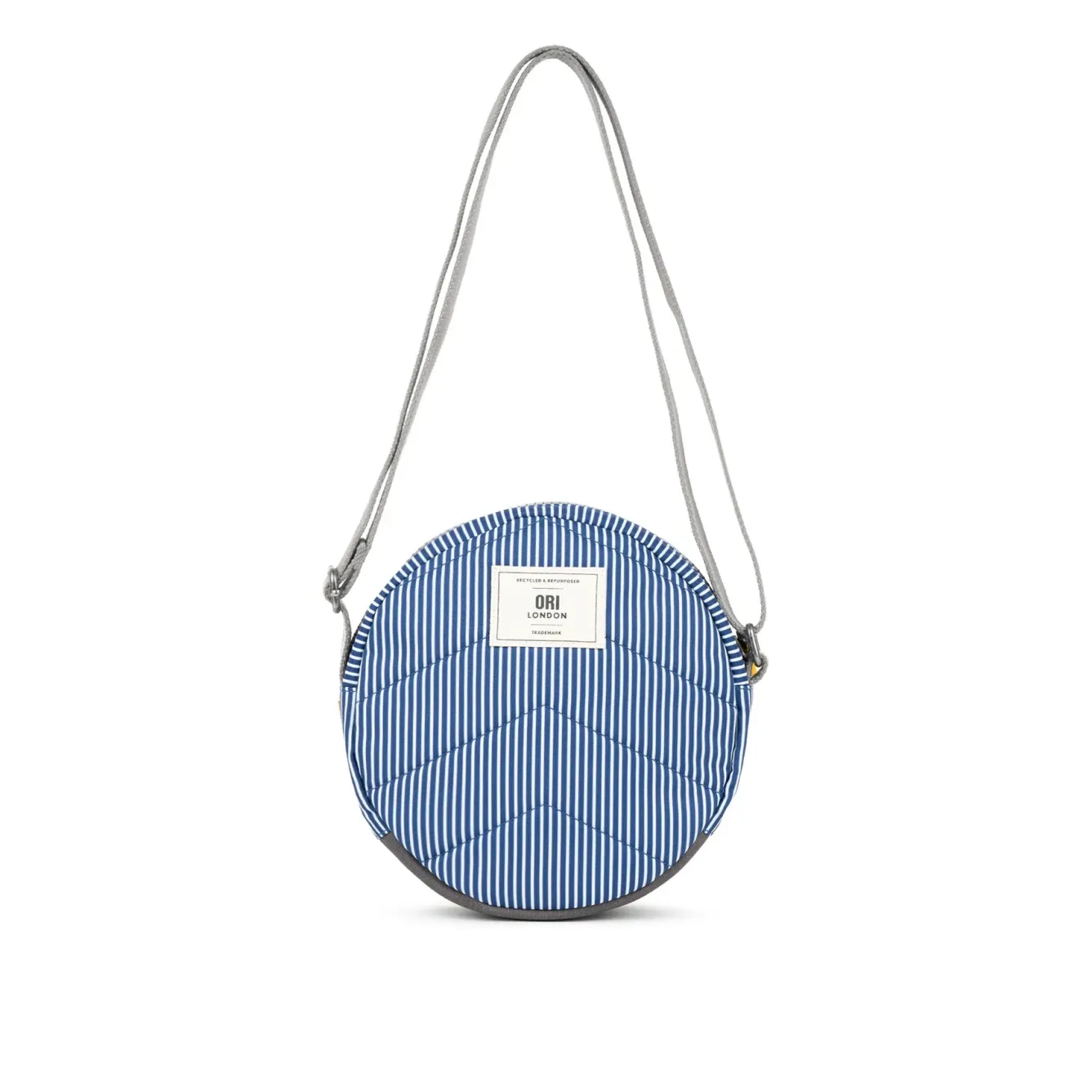 Ori London Paddington B Hickory Stripe Recycled Canvas Crossbody Bag- Bags