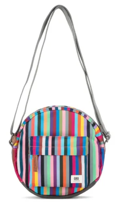 Ori London Paddington B Multi Stripe Recycled Canvas Crossbody Bag- Bags