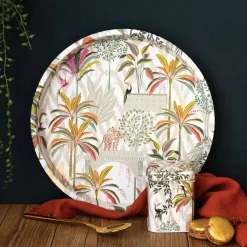 Sara Miller London Palm Garden Mini Tea Tin- Tea|Novelty