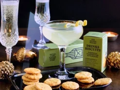 The Drinks Bakery Parmesan, Toasted Pine Nuts and Basil Drinks Biscuits 110g- Tea|Snacks & Crackers