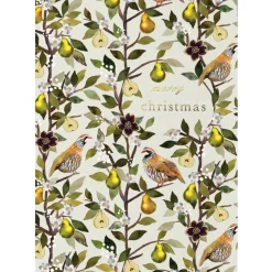 Stephanie Davies Partridge in a Pear Tree Greeting Card- Greeting Cards