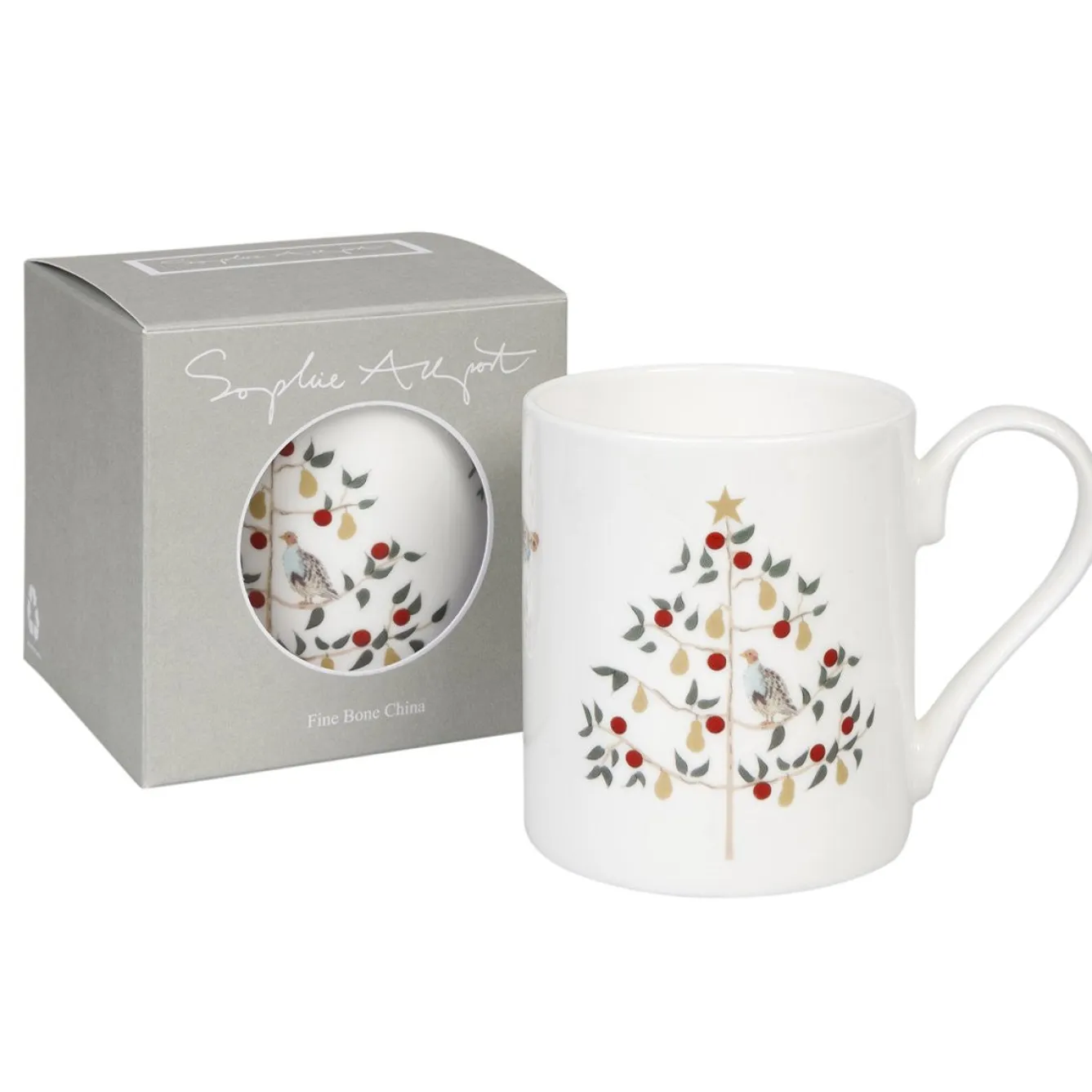 Sophie Allport Partridge in a Pear Tree Mug- Tea|Whimsical