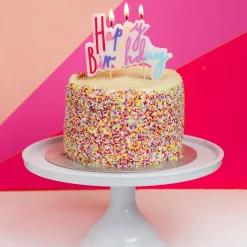 Talking Tables Pastel Happy Birthday Candle Cake Topper- Greeting Cards