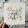 Becky Amelia Pastel Wildflowers Greeting Card- Greeting Cards
