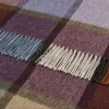 Bronte Moon Pateley Damson Check Merino Lambswool Throw- Pillows & Throws