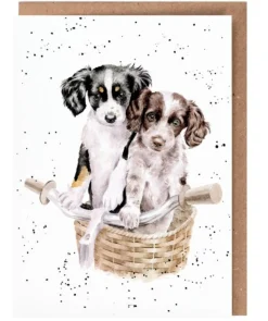 Wrendale Designs 'Paws and Pedals' Dog Greetings Card- Greeting Cards