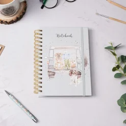 Wrendale Designs 'Paws For A Picnic' Labrador & Spaniel Spiral Bound Notebook- Stationery