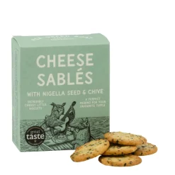 Shortbread House of Edinburgh Pea Green Boat Bakery Cheese Sablés Selection Box- Snacks & Crackers