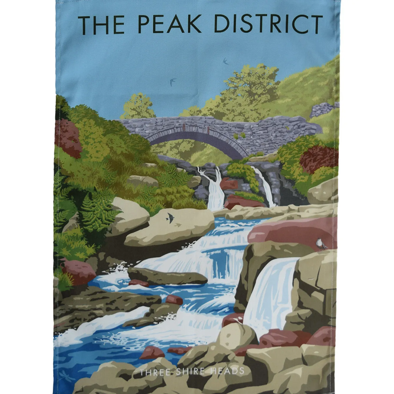 Town Towels Peak District - Three Shire Heads Tea Towel- Tea|Tea Towels