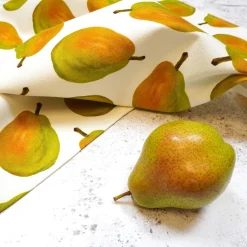 Corinne Alexander Pear Tea Towel by- Tea|Tea Towels