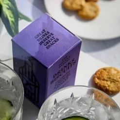 The Drinks Bakery Pecorino, Rosemary and Seaweed Drinks Biscuits 36g- Tea|Snacks & Crackers