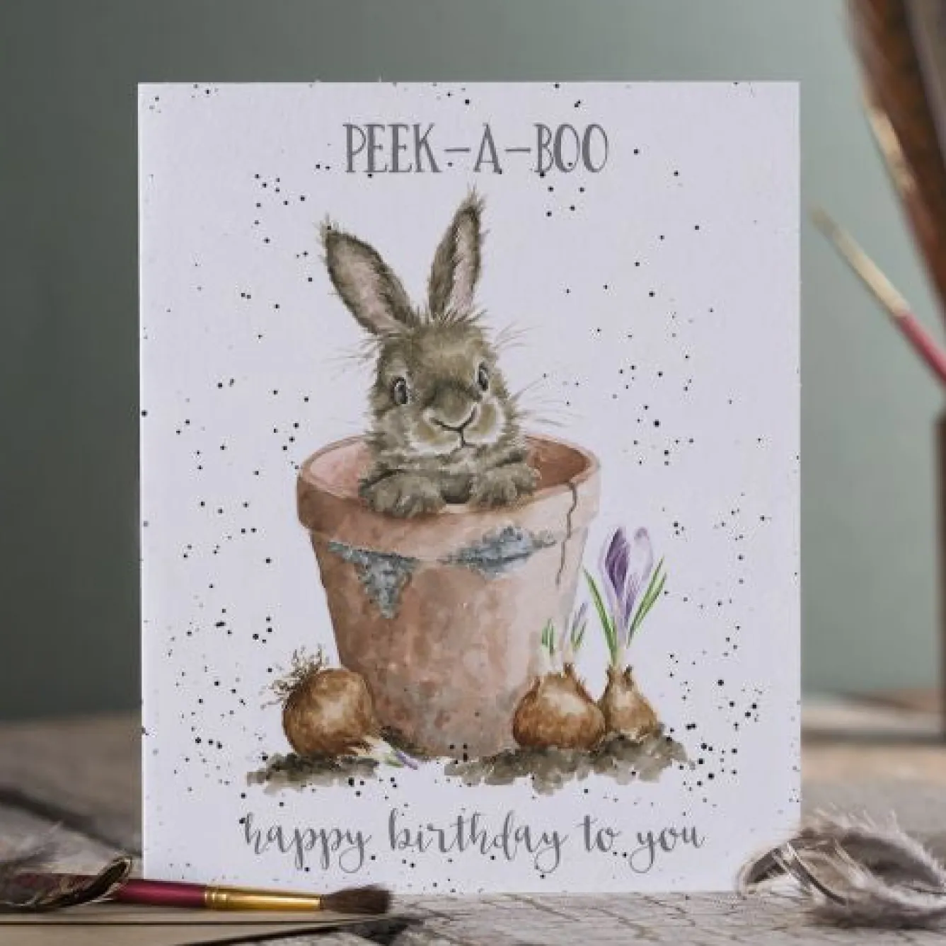 Wrendale Designs 'Peek-A-Boo' Birthday Greetings Card- Greeting Cards