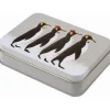 Sara Miller London Penguin Small Rectangular Tin- Christmas|Seasonal