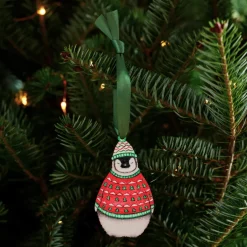 Lottie Murphy Penguin Wooden Christmas Decoration- Christmas