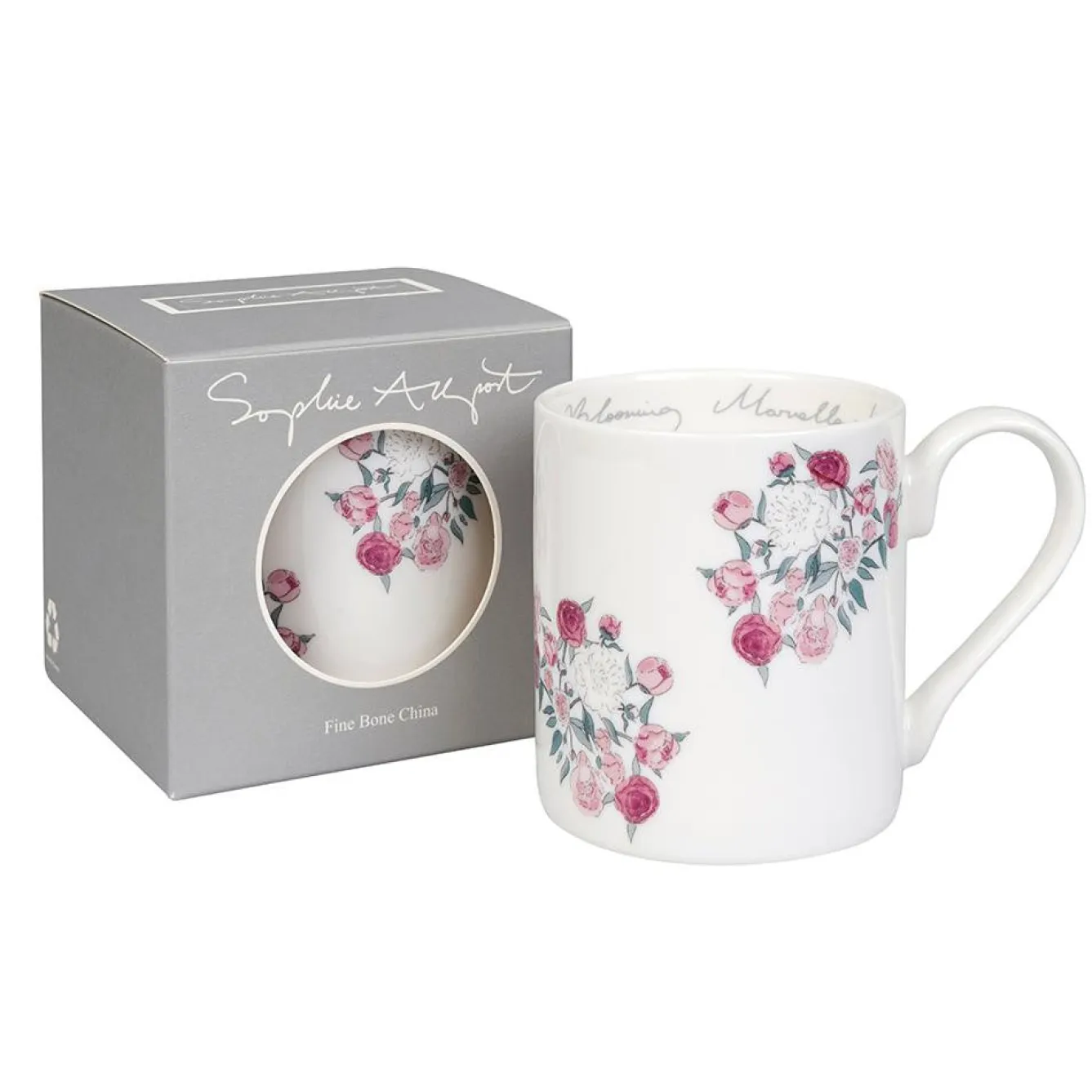 Sophie Allport Peony Blooming Marvelous Mug- Tea|Flowers & Garden