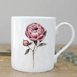 Toasted Crumpet Peony Bone China Mug Boxed- Flowers & Garden