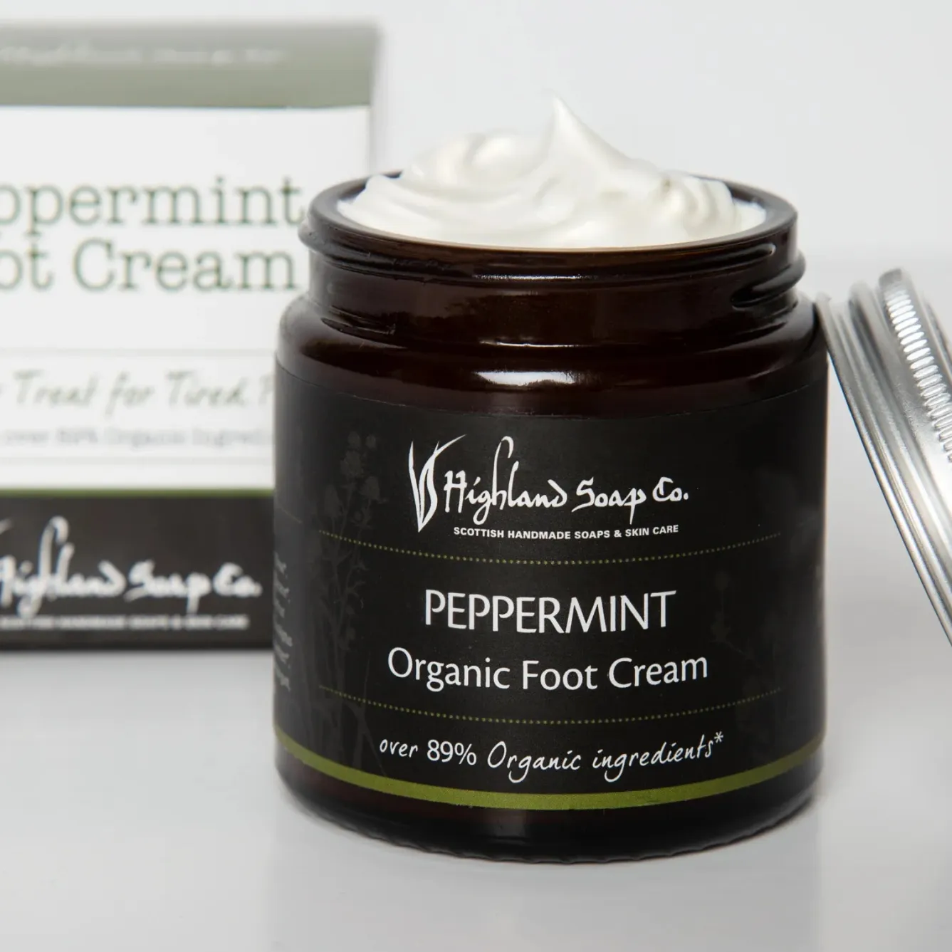 The Highland Soap Company Peppermint Organic Foot Cream- Soaps & Lotions
