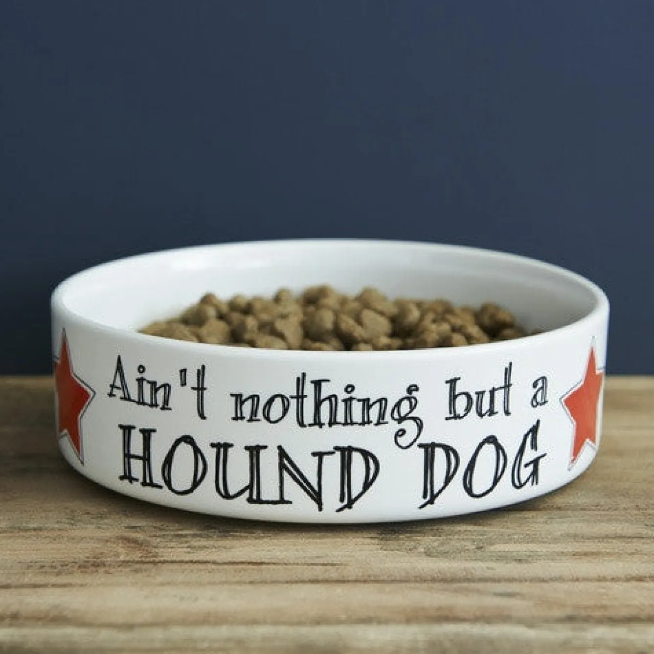 Sweet William Pet Bowl - 'Ain't Nothing But a Hound Dog'- Pets