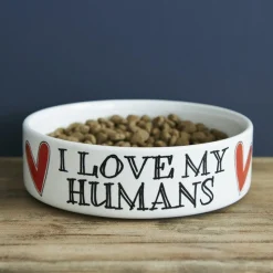 Sweet William Pet Bowl - Love my Humans Boxed- Pets
