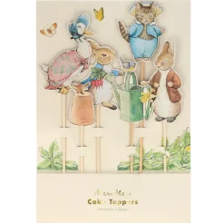 Meri Meri Peter Rabbit & Friends Cake Toppers- Easter