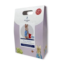 The Crafty Kit Co. Peter Rabbit and his Pocket Handkerchief Needle Felting Craft Kit- Easter|Crafts