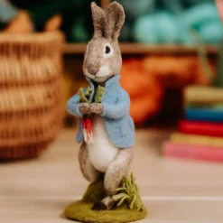 The Crafty Kit Co. Peter Rabbit and the Stolen Radishes Needle Felting Craft Kit- Easter|Crafts