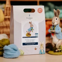The Crafty Kit Co. Peter Rabbit and the Stolen Radishes Needle Felting Craft Kit- Easter|Crafts