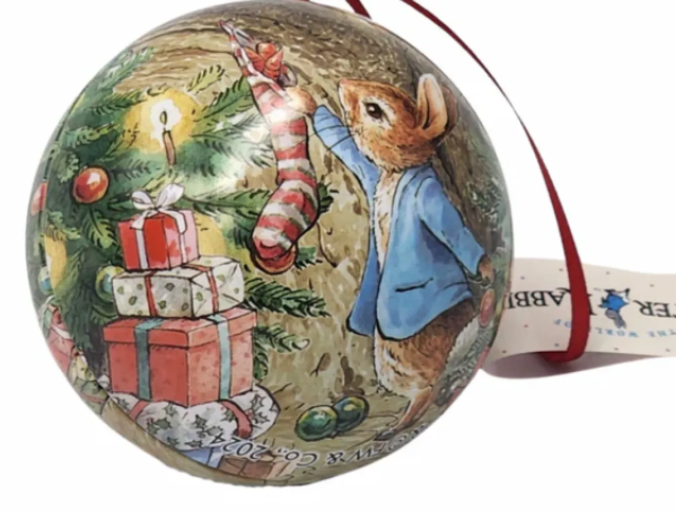 Elite Tins Peter Rabbit Christmas Tin Baubles- Christmas Decorations|Christmas