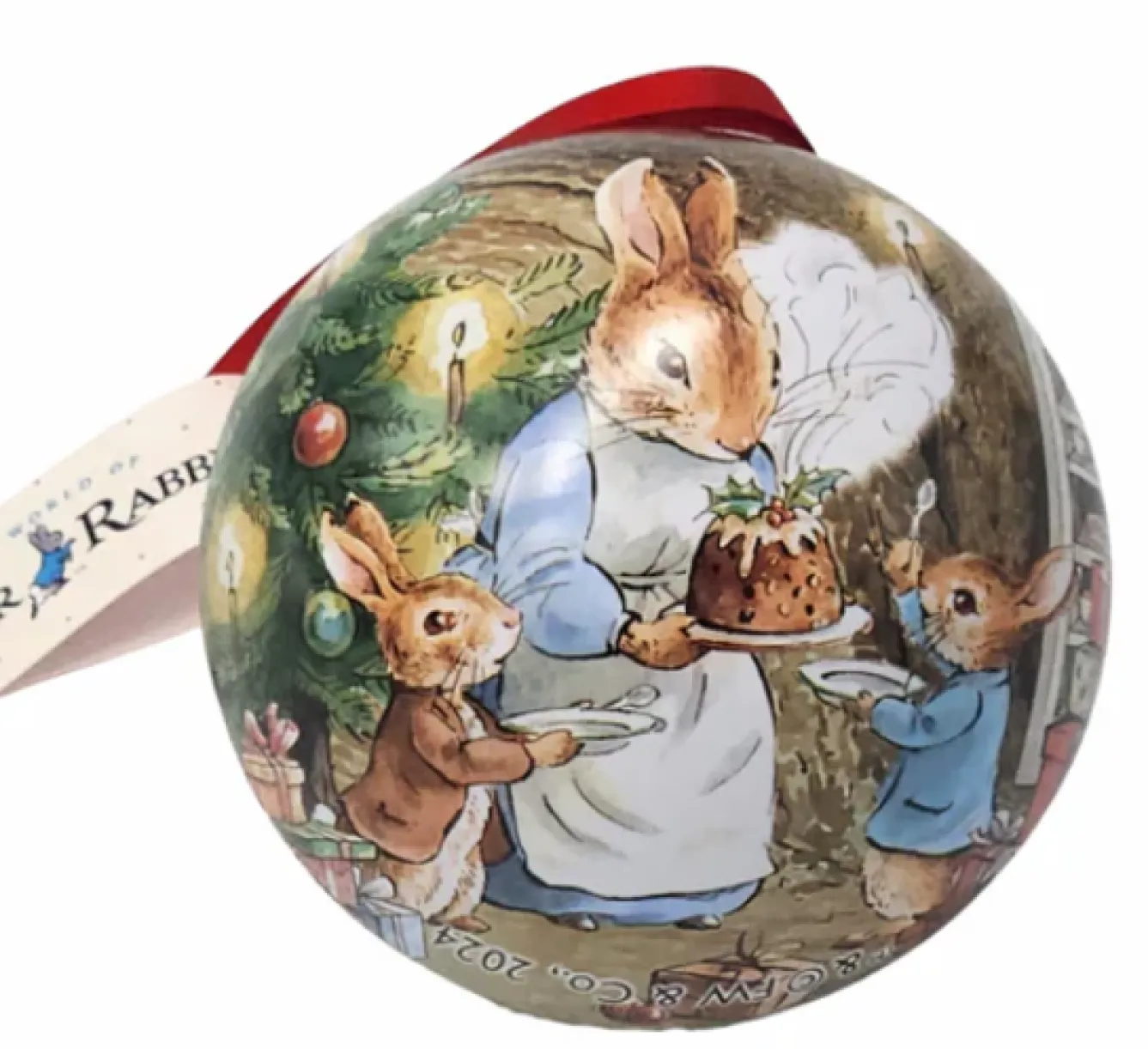 Elite Tins Peter Rabbit Christmas Tin Baubles- Christmas Decorations|Christmas