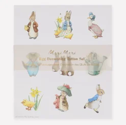 Meri Meri Peter Rabbit In the Garden Egg Decorating Tattoos- Easter|Novelty