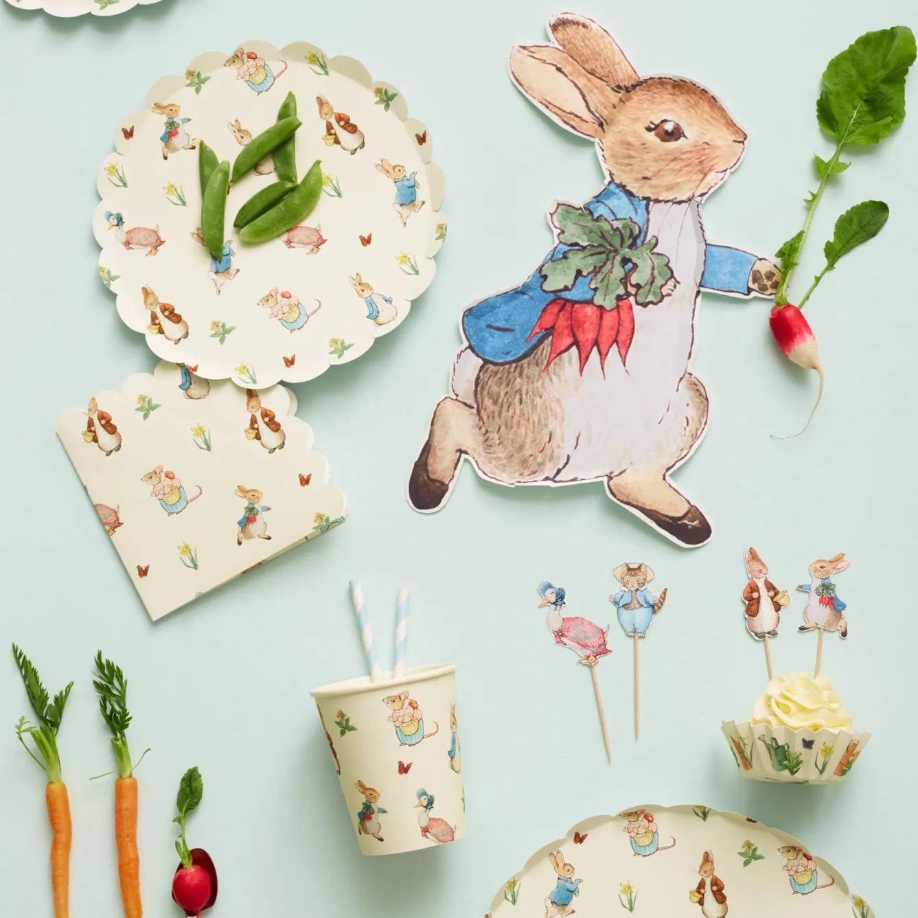Meri Meri Peter Rabbit Paper Plates- Easter|Novelty