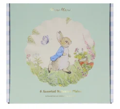Meri Meri Peter Rabbit Reusable Small Plates - Set of 6- Easter|Novelty