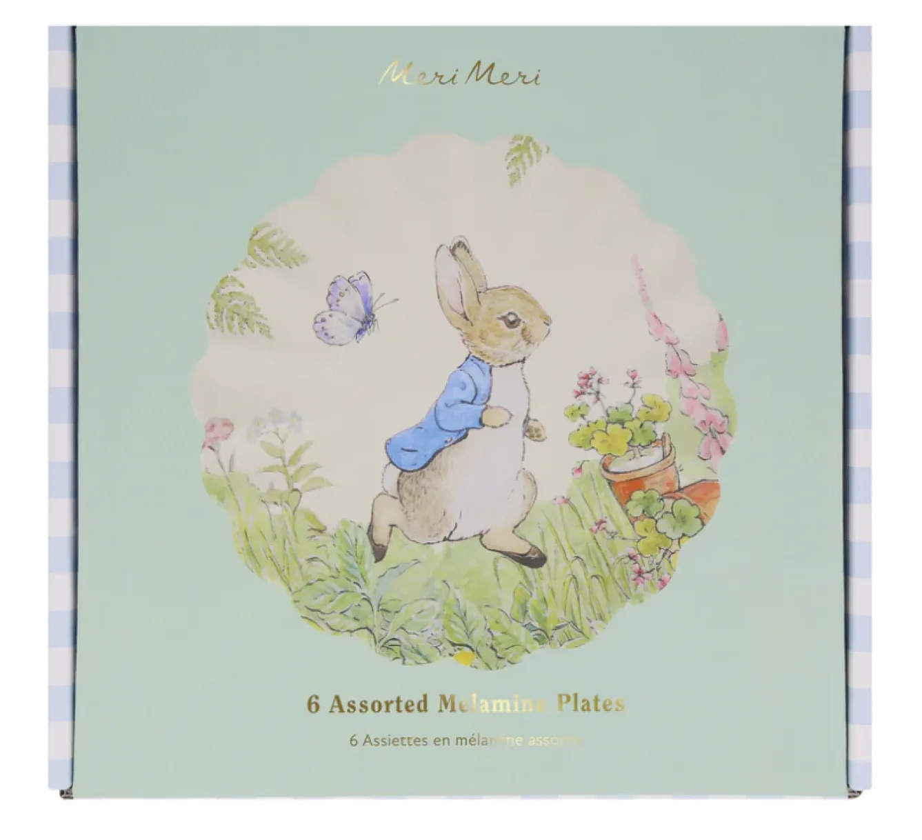 Meri Meri Peter Rabbit Reusable Small Plates - Set of 6- Easter|Novelty