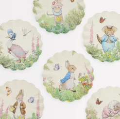 Meri Meri Peter Rabbit Reusable Small Plates - Set of 6- Easter|Novelty