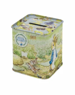 Elite Tins Peter Rabbit Square Tin Money Box- Easter|Children