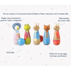 Orange Tree Toys Peter Rabbit™ Wooden Skittles Toy- Children