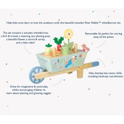 Orange Tree Toys Peter Rabbit™ Wooden Wheelbarrow- Children