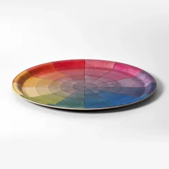 Roomytown Philipp Otto Runge Color Wheel Birchwood Tray- Trays