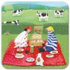 Emma Ball Picnic with the Cows Coaster- Tea|Coasters