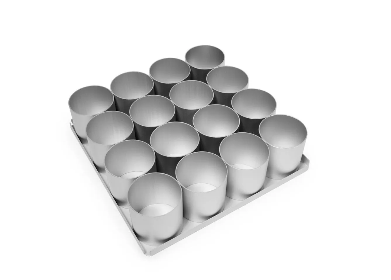 Silverwood 16 Piece 2 inch Round Multi Mini Cake Tin Set- Bakeware