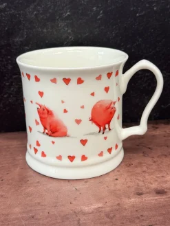 Jane Abbott Designs Piggy Tankard Mug- Tea