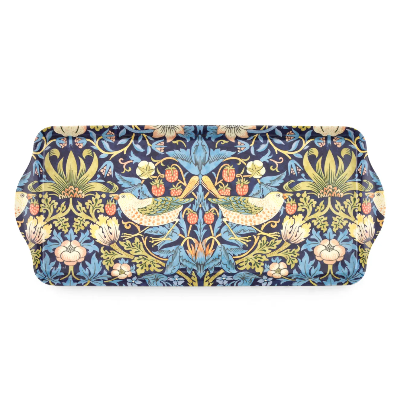 Spode Pimpernel Strawberry Thief Blue Melamine Sandwich Tray- Trays