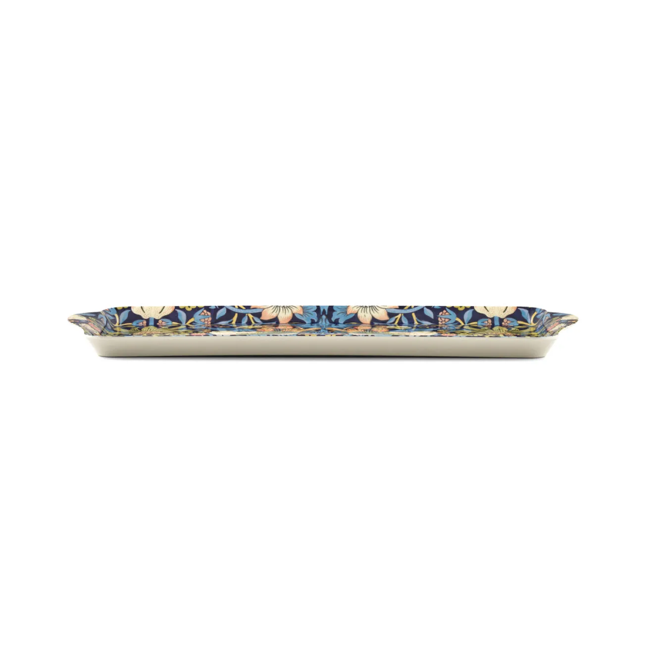 Spode Pimpernel Strawberry Thief Blue Melamine Sandwich Tray- Trays