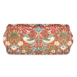 Spode Pimpernel Strawberry Thief Red Melamine Sandwich Tray- Trays