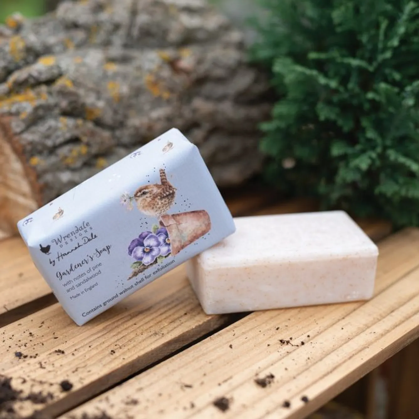 Wrendale Designs Pine and Sandalwood Gardener's Soap Bar- Soaps & Lotions|Gardening